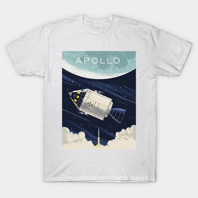 Apollo NASA Mission T-Shirt by carriekaufman